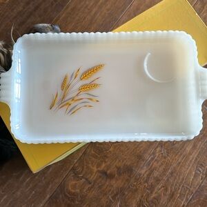 Vintage wheat tray